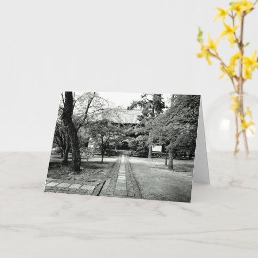 Japanse tempeltuin kaart (Gele Bloem)