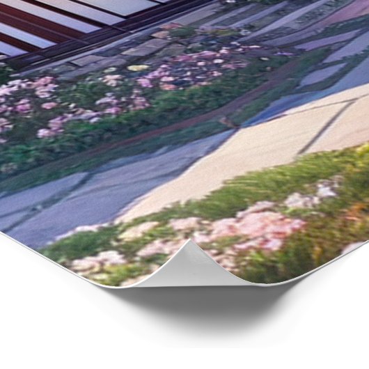 Japanse tempeltuin poster (Hoek)