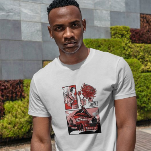 Japanse Temple Geisha T-shirt