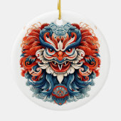 Japanse Tengu Keramisch Ornament (Achterkant)
