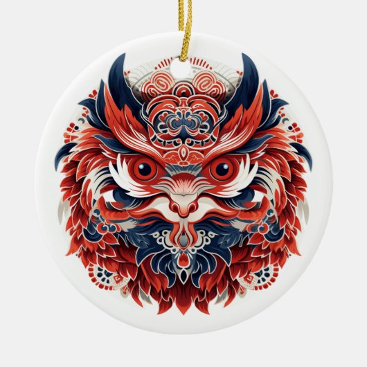 Japanse Tengu Keramisch Ornament (Voorkant)
