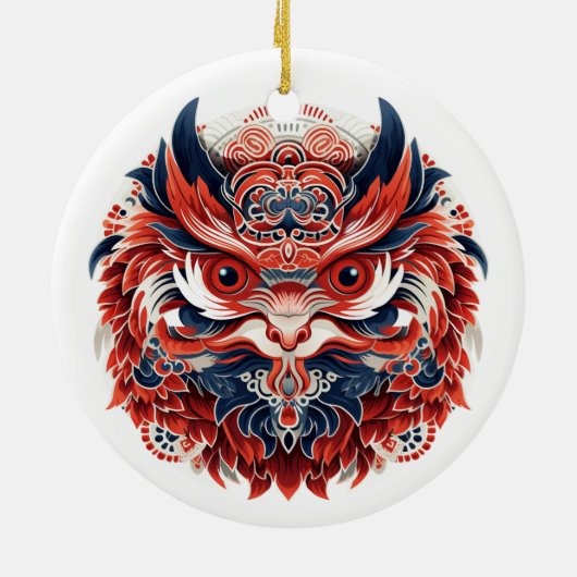 Japanse Tengu Keramisch Ornament (Achterkant)