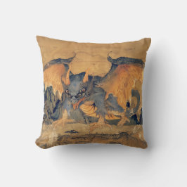 Japanse Tengu met vier ogen Sierkussen