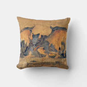 Japanse Tengu met vier ogen Sierkussen