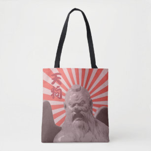 Japanse Tengu Sunburst Tote Bag
