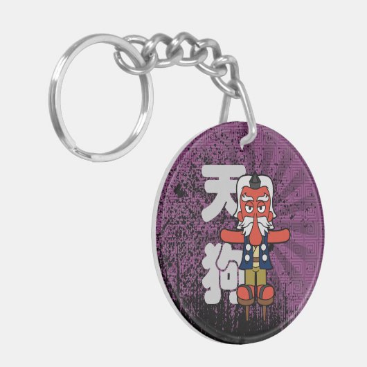Japanse Tengu Warrior Yokai Sleutelhanger (Voorkant Links)