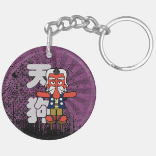 Japanse Tengu Warrior Yokai Sleutelhanger