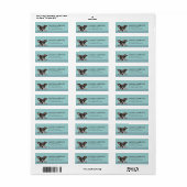 Japanse Terrier-hond retouradreslabels Etiket (Full Sheet)