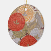 Japanse textielversiering keramisch ornament (Links)