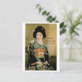 Japanse thea  Drink en kunst Briefkaart (Staand voorkant)