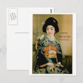 Japanse thea  Drink en kunst Briefkaart (Voorkant / Achterkant)