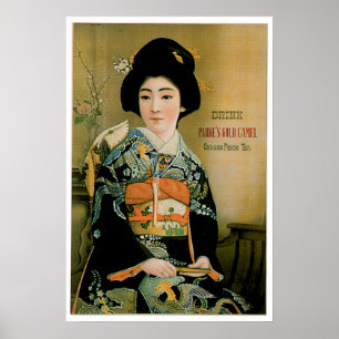 Japanse thea  Drink en kunst Poster