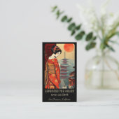 Japanse theeceremonies sushi Visitekaartje (Staand voorkant)