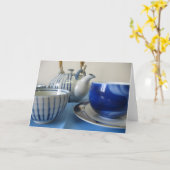 Japanse theeset kaart (Gele Bloem)