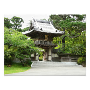 Japanse Theetuin in San Francisco Foto Afdruk