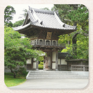 Japanse Theetuin in San Francisco Kartonnen Onderzetters