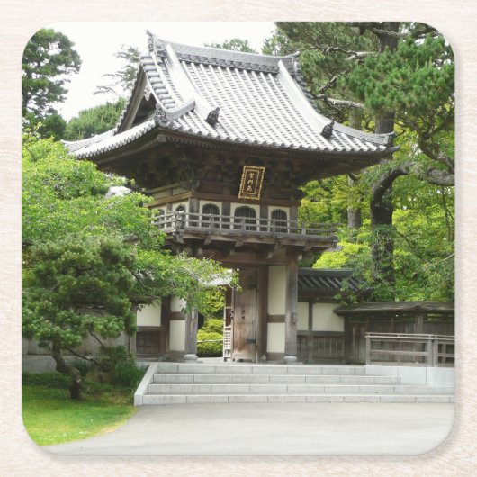 Japanse Theetuin in San Francisco Kartonnen Onderzetters (Voorkant)