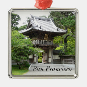 Japanse Theetuin in San Francisco Metalen Ornament