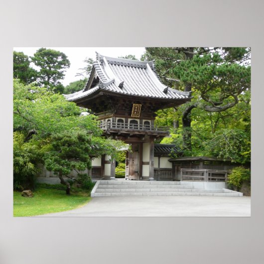 Japanse Theetuin in San Francisco Poster (Voorkant)