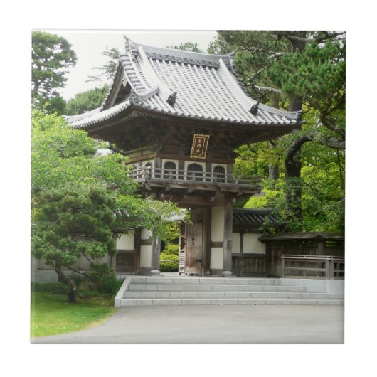 Japanse Theetuin in San Francisco Tegeltje (Voorkant)