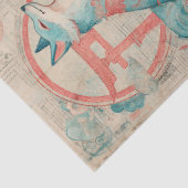 Japanse thema collage decoupage crafting tissuepapier (Detail)