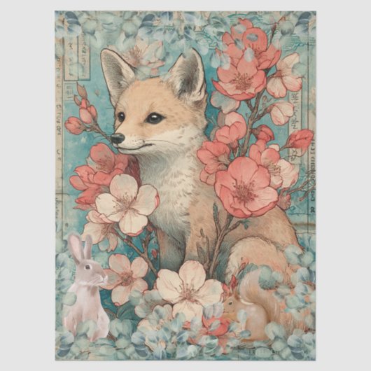 Japanse thema decoupage crafting tissuepapier (Voorkant)