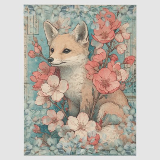 Japanse thema decoupage crafting tissuepapier (Voorkant)