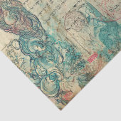 Japanse thema decoupage crafting tissuepapier (Detail)