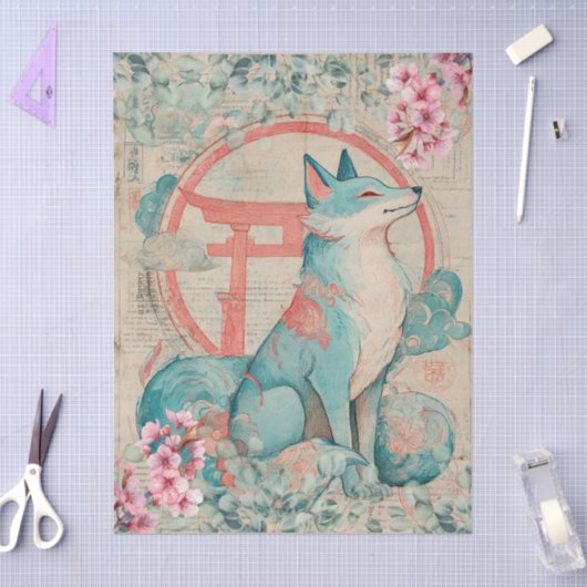 Japanse thema decoupage crafting tissuepapier (Craft)