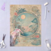 Japanse thema decoupage crafting tissuepapier (Craft)