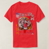Japanse Tiger Dragon Cherry Blossom Phrase van Lov T-shirt (Design voorkant)