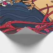 Japanse tijger cadeaupapier (Hoek)