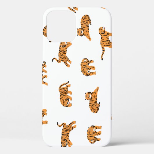Japanse tijger:  doodle naadloos Case-Mate iPhone case (Achterkant)