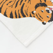 Japanse tijger: doodle naadloos fleece deken (Hoek)