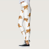 Japanse tijger:  doodle naadloos leggings (Links)