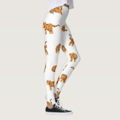 Japanse tijger:  doodle naadloos leggings (Rechts)