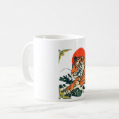 japanse tijger Mok | Ukiyo-e geïnspireerde Samurai (Voorkant links)