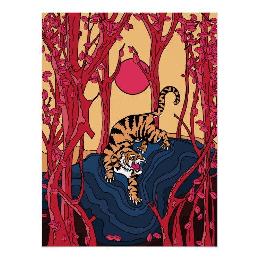 Japanse Tijger Perfect Poster (Voorkant)
