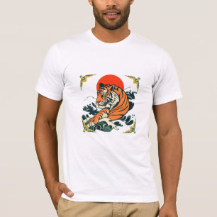Japanse tijger T-shirt   Ukiyo-e Samurai Art