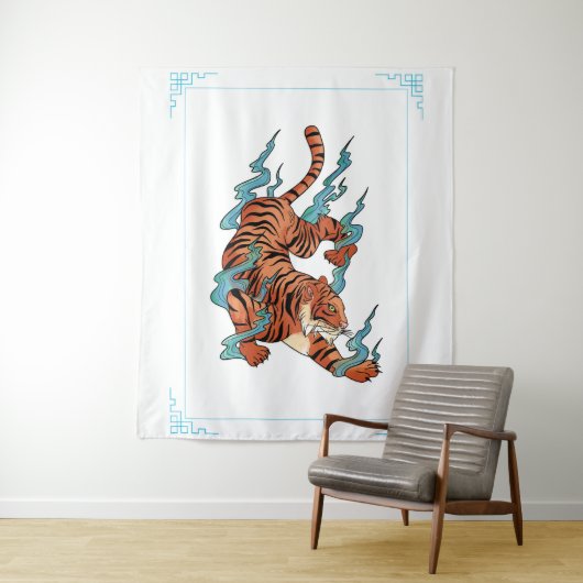 Japanse tijger wandkleed (In situ)