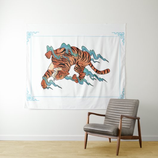 Japanse tijger wandkleed (In Situ (horizontaal))