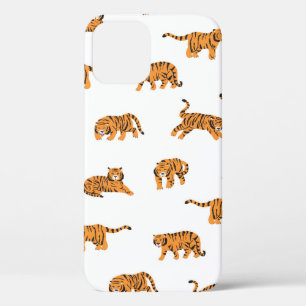 Japanse tijgerdierdoodle naadloze  hand Case-Mate iPhone case