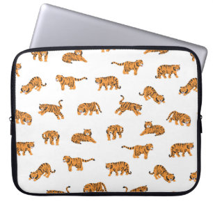 Japanse tijgerdierdoodle naadloze  hand laptop sleeve