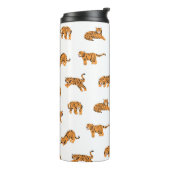 Japanse tijgerdierdoodle naadloze  hand thermosbeker (Gedraaid links)