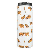 Japanse tijgerdierdoodle naadloze  hand thermosbeker (Achterkant)