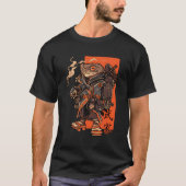 Japanse Toad Ninja Samurai Katana Zwaard T-shirt (Voorkant)