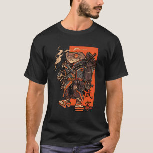 Japanse Toad Ninja Samurai Katana Zwaard T-shirt