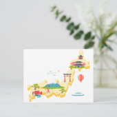 Japanse toeristische kaart (Staand voorkant)