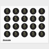Japanse Tokio Dragon Aziatische retro 80's stijl 3 Ronde Sticker (Vel)