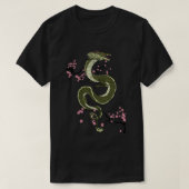Japanse Tokio Dragon Aziatische retro 80's stijl 3 T-shirt (Design voorkant)